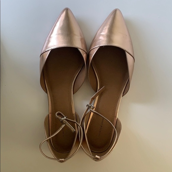 rose gold flats size 11